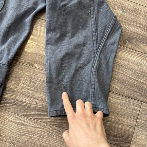 Vtg Champion Mens Coveralls Mechanic Jumpsuit Blue Grey Size 44x32 Workwear RARE - Picture 7 of 16